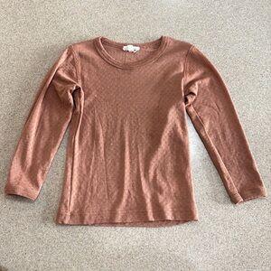 Siskin wool mauve long sleeve shirt 3-4 year old